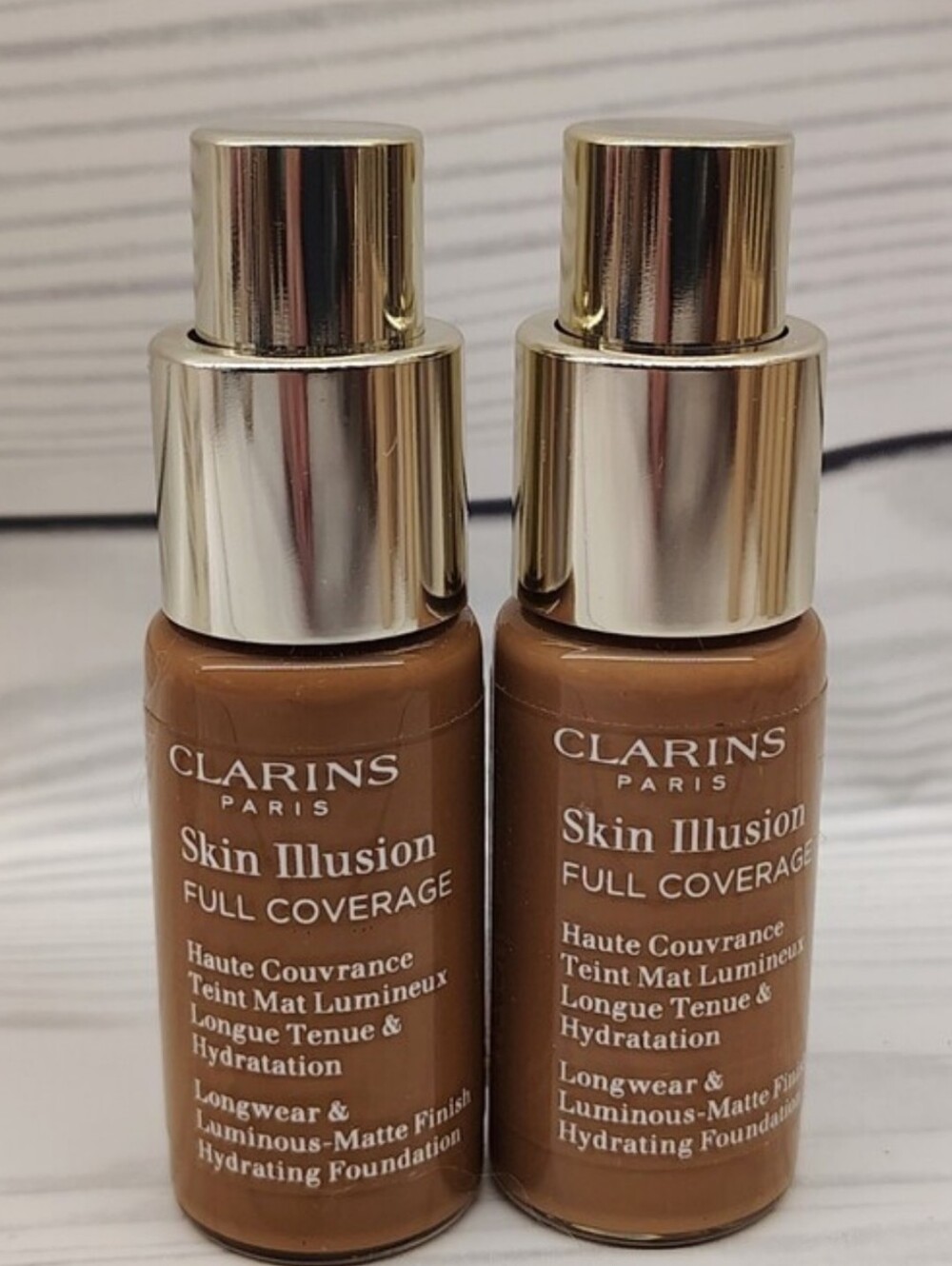Clarins Skin Illusion Full Coverage  Foundation Makeup 117N & 117.5W